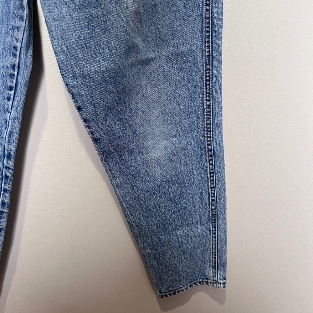 VTG Bill Blass Jeans Womens 12 Blue Pleated High Waist Acid Wash Denim 90s Mom - Picture 5 of 14